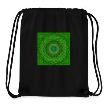 Grünes Mandala - Stanley/Stella recycelter Gym Bag - Schwarz - Vorne