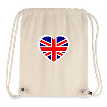 The British Heart - Stanley/Stella Recycled Gym Bag - natural - Front