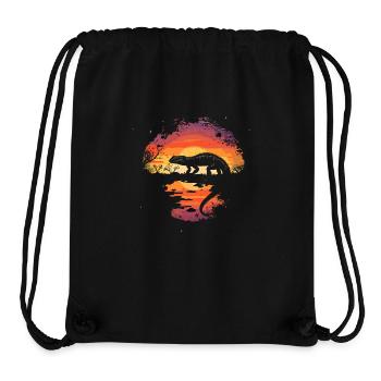 Iguana Reptiles Green Iguana - Stanley/Stella Recycled Gym Bag - black - Front
