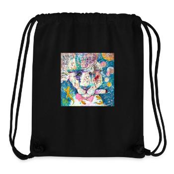 Cosmos Lion - Stanley/Stella Recycled Gym Bag - black - Front