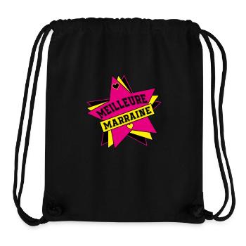 BESTE STORY - Stanley/Stella recycelter Gym Bag - Schwarz - Vorne