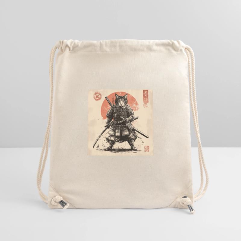 Cat Samurai Japan Ukiyo-E Stanley/Stella Recycled Gym Bag