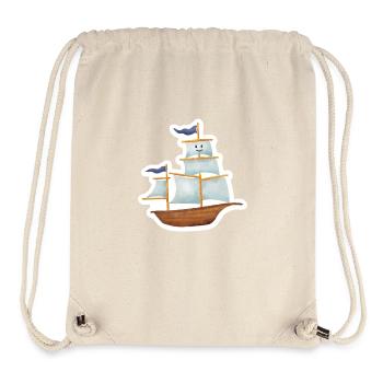 Sailing ship - Stanley/Stella Recycled Gym Bag - natural - Front