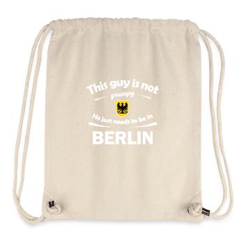 Ville natale de Berlin en Allemagne - Sac à cordon recyclé Stanley/Stella - blanc naturel - Devant