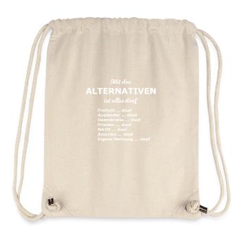 The political alternative - Stanley/Stella Recycled Gym Bag - natural - Front