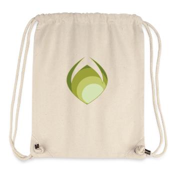 Abstraction verte - Sac à cordon recyclé Stanley/Stella - blanc naturel - Devant