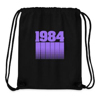 1984 - Stanley/Stella recycelter Gym Bag - Schwarz - Vorne