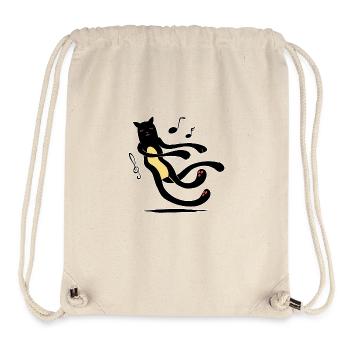 Der sanfte Katzentanz - Stanley/Stella recycelter Gym Bag - Naturweiß - Vorne