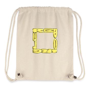 Rotes Quadrat - Stanley/Stella recycelter Gym Bag - Naturweiß - Vorne