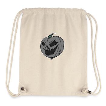 Spooky Halloween : La citrouille maléfique - Sac à cordon recyclé Stanley/Stella - blanc naturel - Devant