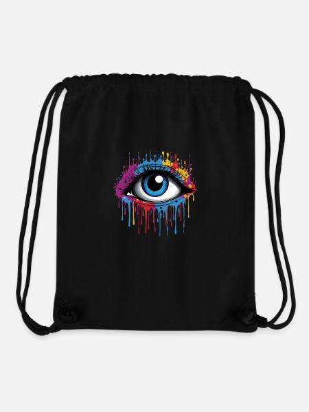 Graffity Augen Motiv - Stanley/Stella recycelter Gym Bag - Schwarz