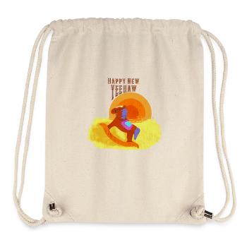Happy New Year Western - Stanley/Stella recycelter Gym Bag - Naturweiß - Vorne
