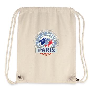 Auf geht's zum Paris-Marathon - Stanley/Stella recycelter Gym Bag - Naturweiß - Vorne