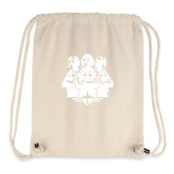 Proud pilots in flight suits - Stanley/Stella Recycled Gym Bag - natural - Front