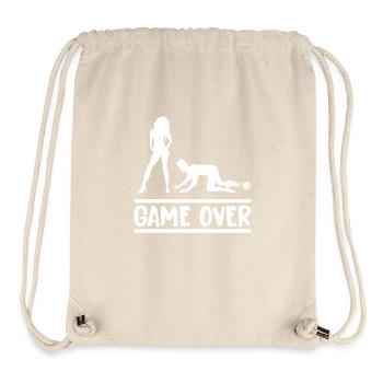 ehepaar game over 002 - Stanley/Stella recycelter Gym Bag - Naturweiß - Vorne