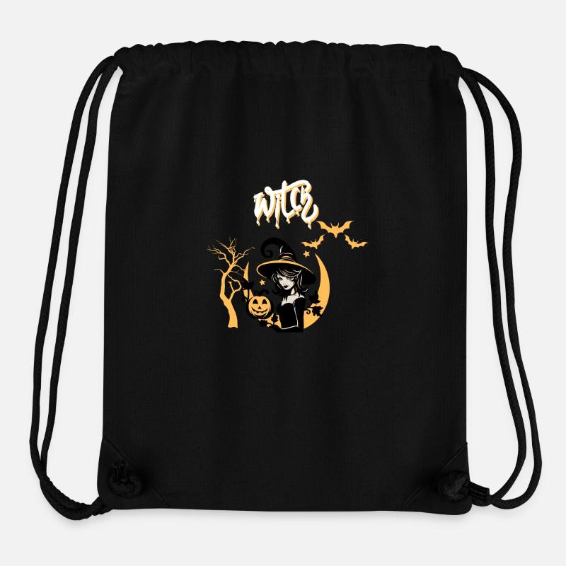 Halloween Witch - Stanley/Stella Recycled Gym Bag - black