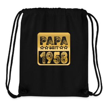 1958 - Stanley/Stella Recycled Gym Bag - black - Front