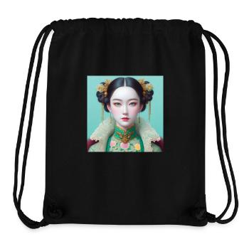 Fille papillon - Sac à cordon recyclé Stanley/Stella - noir - Devant