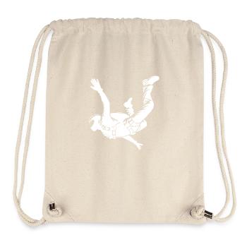 Fallschirmjäger Sprung in Profi Ausrüstung - Stanley/Stella recycelter Gym Bag - Naturweiß - Vorne