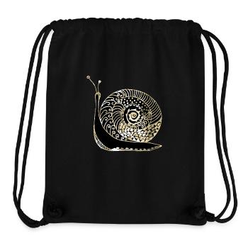 Snail - Stanley/Stella Recycled Gym Bag - black - Front