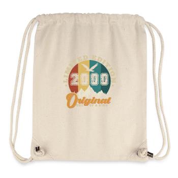 Original 2000 Vintage - 2000 Geburtstagsgeschenk - Stanley/Stella recycelter Gym Bag - Naturweiß - Vorne