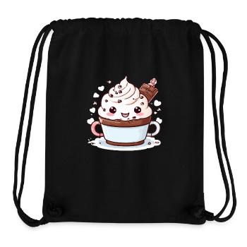 Charming Cocoa Companion - Stanley/Stella Recycled Gym Bag - black - Front