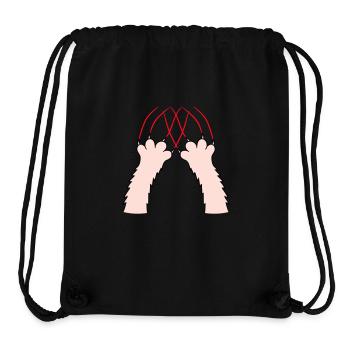 Cats, Claws, Paws, Paws, Claws, Scratches, Stripes - Stanley/Stella Recycled Gym Bag - black - Front