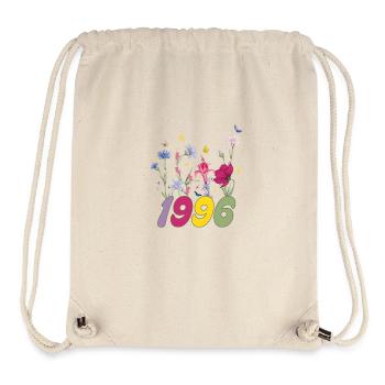 Year of birth 1996 wildflowers - Stanley/Stella Recycled Gym Bag - natural - Front