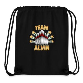 Bowling Alvin - Stanley/Stella recycelter Gym Bag - Schwarz - Vorne