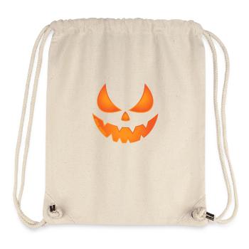Gruseliger Kürbis - Stanley/Stella recycelter Gym Bag - Naturweiß - Vorne