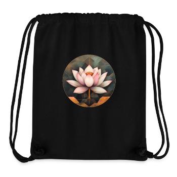 Lotus Flower - Stanley/Stella Recycled Gym Bag - black - Front