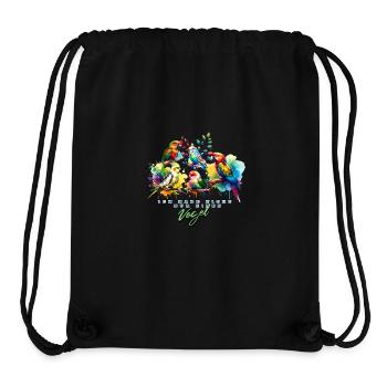 Bird Lover Parrot Birds - Stanley/Stella Recycled Gym Bag - black - Front