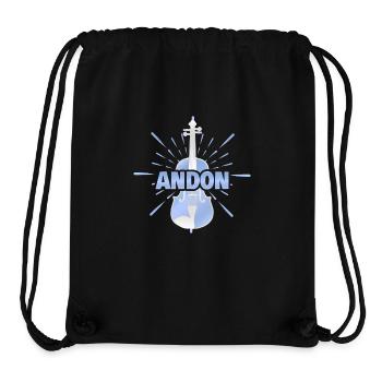 Andon as a given name - Stanley/Stella Recycled Gym Bag - black - Front