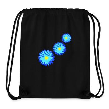 Beaucoup de jolies fleurs motif décoratif coloré belle - Sac à cordon recyclé Stanley/Stella - noir - Devant