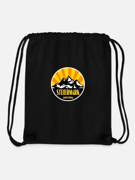 Steiermark - Stanley/Stella recycelter Gym Bag - Schwarz