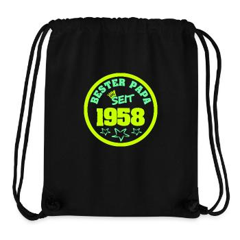 1958 - Stanley/Stella Recycled Gym Bag - black - Front