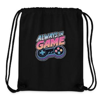 Immer im Spiel - Videospiel - Gamer - Stanley/Stella recycelter Gym Bag - Schwarz - Vorne