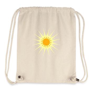 Rayons de soleil brillants Lumière Lumière Chaleur - Sac à cordon recyclé Stanley/Stella - blanc naturel - Devant