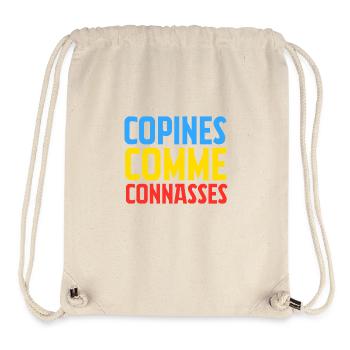 copines comme connasses - Sac à cordon recyclé Stanley/Stella - blanc naturel - Devant