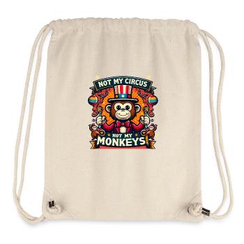 Not my circus not my monkeys - Stanley/Stella Recycled Gym Bag - natural - Front