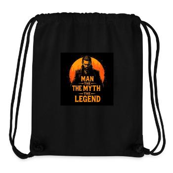 The man, the myth, the legend - Stanley/Stella recycelter Gym Bag - Schwarz - Vorne