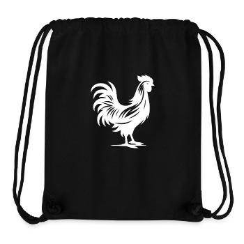 Kleiner Hausgockel Tattoo Style - Stanley/Stella recycelter Gym Bag - Schwarz - Vorne