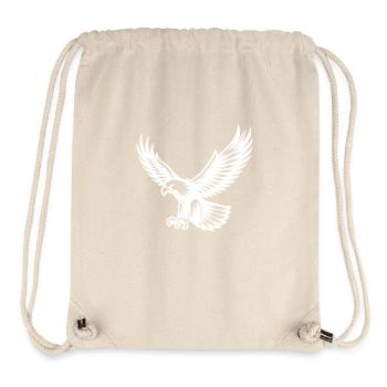Menacing eagle approaching tattoo style - Stanley/Stella Recycled Gym Bag - natural - Front