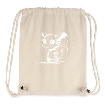 Funny Baby Kids Mouse Cartoon Style - Stanley/Stella Recycled Gym Bag - natural - Front