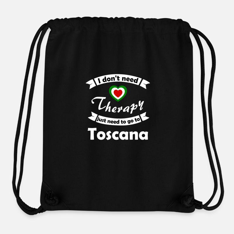 Holidays in Tuscany - Stanley/Stella Recycled Gym Bag - black