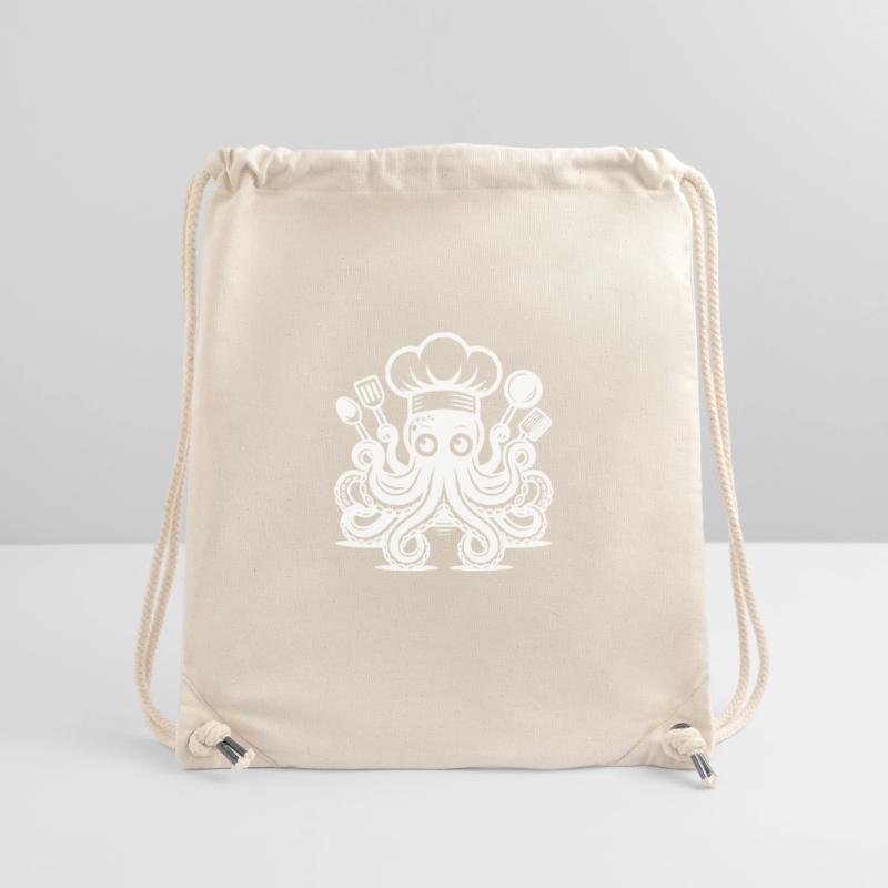 Mysterious kitchen octopus with chef's hat Stanley/Stella Recycled Gym Bag
