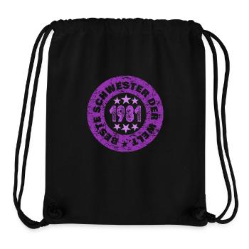 Jahr 1981 - Stanley/Stella recycelter Gym Bag - Schwarz - Vorne