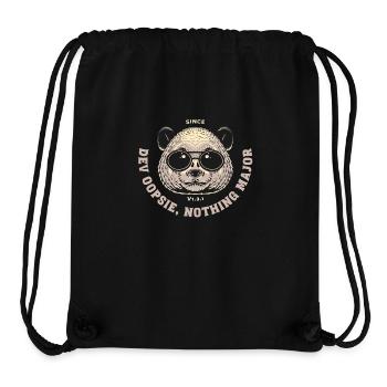 DevOps: Oopsie Panda - nothing major - Stanley/Stella Recycled Gym Bag - black - Front