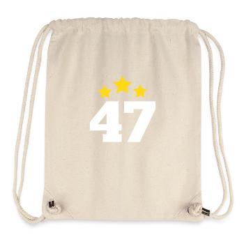 47 Years Star - 47th Anniversary Gift - Stanley/Stella Recycled Gym Bag - natural - Front