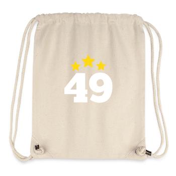 49 Years Star - 49th Anniversary Gift - Stanley/Stella Recycled Gym Bag - natural - Front